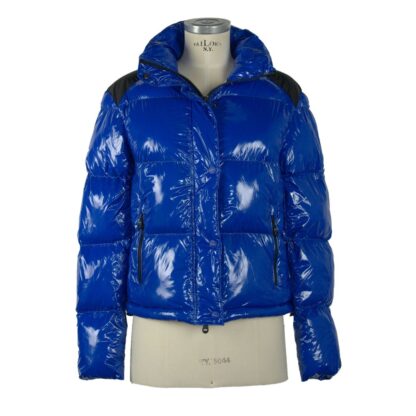 Refrigiwear - Chic Blue Down Jacket with Eco-Friendly Flair