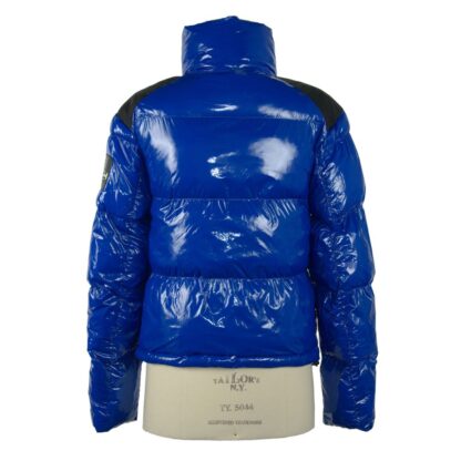 Refrigiwear - Chic Blue Down Jacket with Eco-Friendly Flair