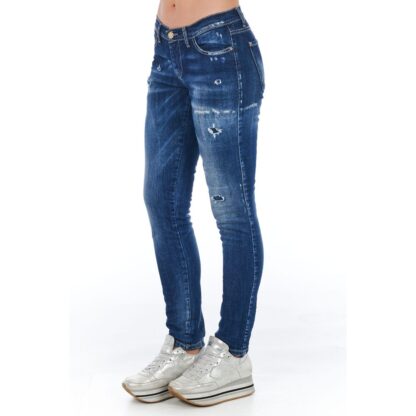 Frankie Morello - Blue Cotton Women Jean