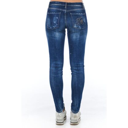 Frankie Morello - Blue Cotton Women Jean