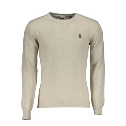 U.S. POLO ASSN. - Beige Wool Men Sweater