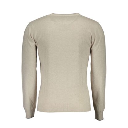 U.S. POLO ASSN. - Beige Wool Men Sweater