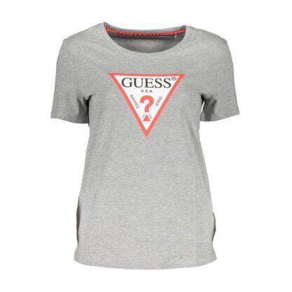 Guess Jeans - Gray Cotton Women T-Shirt