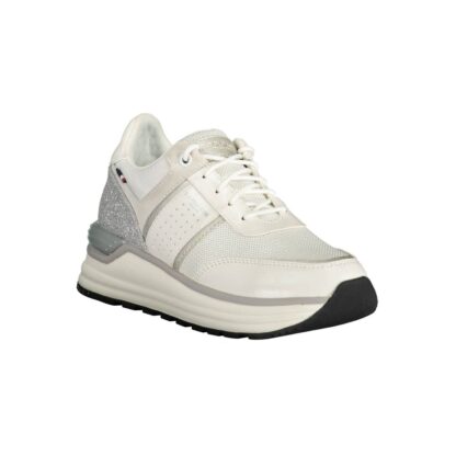 U.S. POLO ASSN. - White Eco Suede Women Sneaker