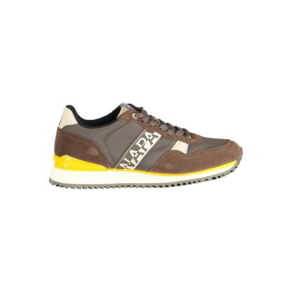 Napapijri - Brown Polyester Men Sneaker