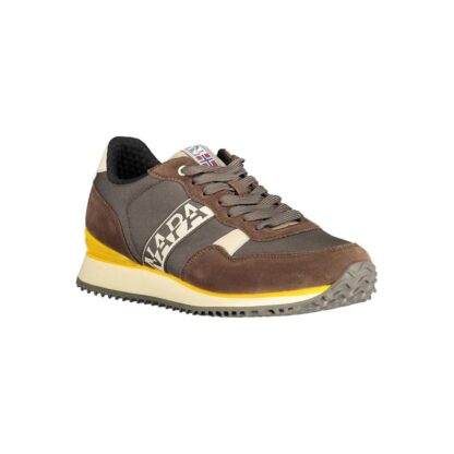 Napapijri - Brown Polyester Men Sneaker