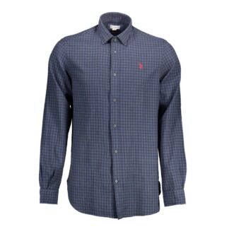 U.S. POLO ASSN. - Blue Cotton Men Shirt