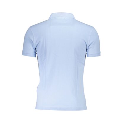 La Martina - Light Blue Cotton Men Polo Shirt