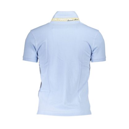 La Martina - Light Blue Cotton Men Polo Shirt