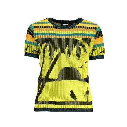 Desigual - Yellow Viscose Women Sweater