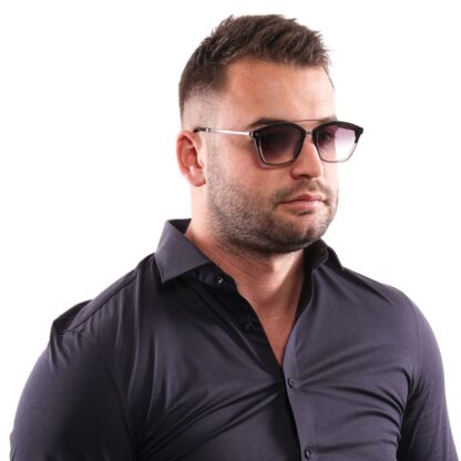 Hally & Son - Black Unisex Sunglasses