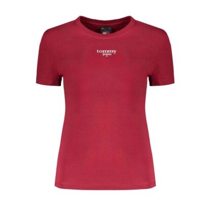 Tommy Hilfiger Red Cotton Tops & T-Shirt