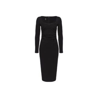 PINKO Black Polyester Women's Dress