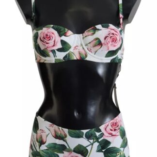 Dolce & Gabbana Black DG Mania Print Sleeveless Swimwear