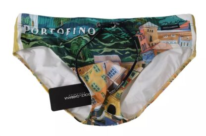 Dolce & Gabbana Multicolor PORTOFINO Beachwear Brief Swimwear