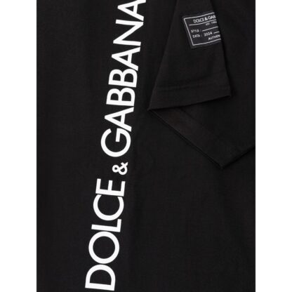 Dolce & Gabbana Black Cotton T-Shirt