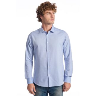 Baldinini Trend Blue Cotton Shirt