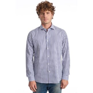 Baldinini Trend Blue Cotton Shirt