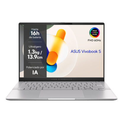 Laptop Asus VivoBook S 14 OLED M5406NA-QD082W 14" 16 GB RAM 512 GB SSD Ισπανικό Qwerty AMD Ryzen 5 7535HS