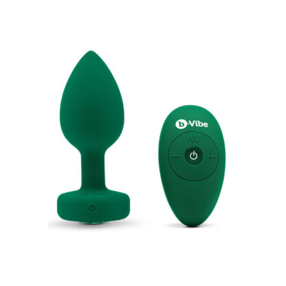 Emerald Vibrerende Butt Plug - Πρωκτικό B-Vibe Vibrating Jewel Πράσινο M/L