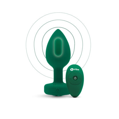 Emerald Vibrerende Butt Plug - Πρωκτικό B-Vibe Vibrating Jewel Πράσινο M/L