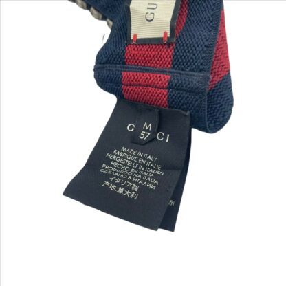 Gucci - Gucci Women's Blue/Red Web Elastic Headband with Crystals