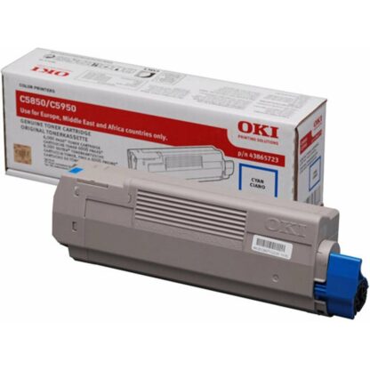 Γνήσιο Toner OKI 43865723 Κυανό