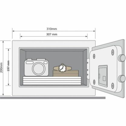 Χρηματοκιβώτιο με Ηλεκτρονική Κλειδαριά Yale YSG/200/DB2 20 x 31 x 20 cm 8,6 L Μαύρο
