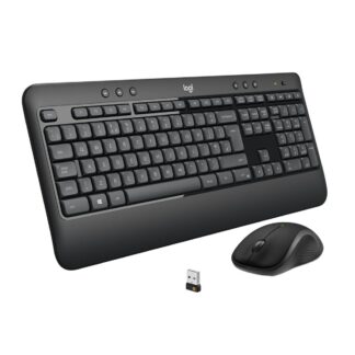 Ασύρματο Πληκτρολόγιο και Ποντίκι Logitech 920-008680 Μαύρο Μαύρο/Λευκό Ισπανικά Ισπανικό Qwerty QWERTY