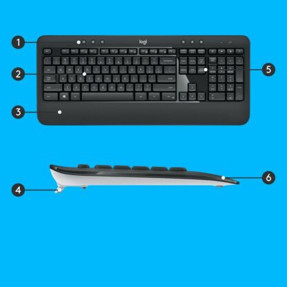 Πληκτρολόγιο και Ποντίκι Logitech 920-008685 Μαύρο Qwerty US