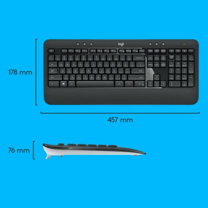 Πληκτρολόγιο και Ποντίκι Logitech 920-008685 Μαύρο Qwerty US