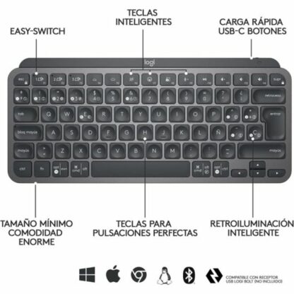 Πληκτρολόγιο Logitech 920-010488 Μαύρο QWERTY