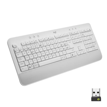 Πληκτρολόγιο Logitech 920-010971 Ισπανικό Qwerty Λευκό Ισπανικά QWERTY