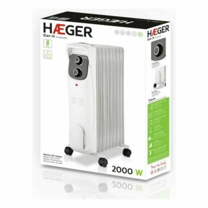 Haeger OH-009.006A electric space heater - Καλοριφέρ Λαδιού (9 σώματα) Λευκό 2000 W