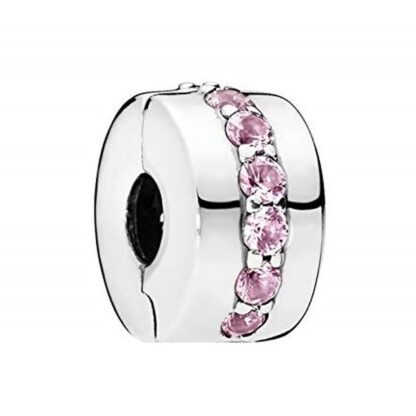 Γυναικείο φυλαχτό Pandora PINK SPARKLING ROW CLIP