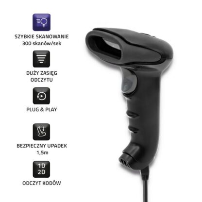 Αναγνώστης για Barcodes Qoltec 50868