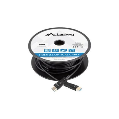 Καλώδιο HDMI Lanberg CA-HDMI-30FB-1000-BK Μαύρο 100 m