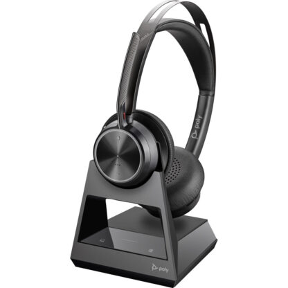 POLY Voyager Focus 2 USB-C with charge stand Headset - Ακουστικά HP 77Y89AA Μαύρο