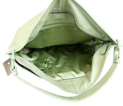 Bottega Veneta - Bottega Veneta Women Green Leather Hobo Woven Detail Bag