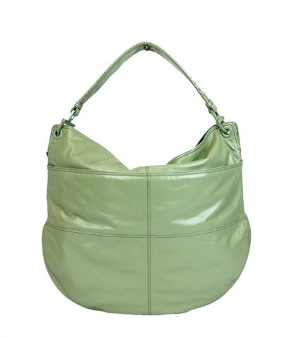 Bottega Veneta - Bottega Veneta Women Green Leather Hobo Woven Detail Bag