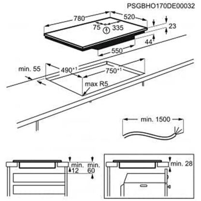 Επαγωγική Πλάκα AEG IAE84881FB 3200 W 3600 W