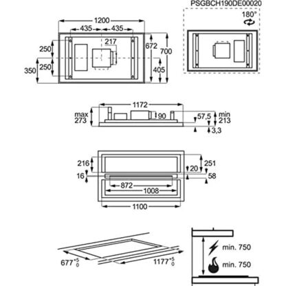 Συμβατικός Απορροφητήρας AEG DCK5281HG Λευκό