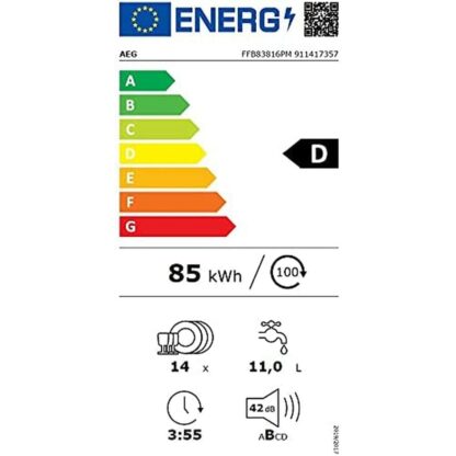 Πλυντήριο πιάτων AEG FFB83816PM Χάλυβας 60 cm