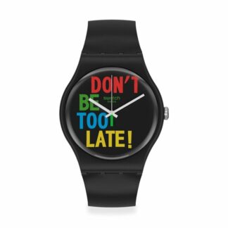 Ανδρικά Ρολόγια Swatch YCS564C Μαύρο Ασημί