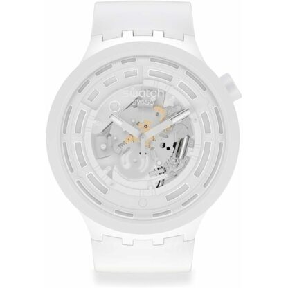 ΒρεφικάΡολόγια Swatch BIOCERAMIC C-WHITE (Ø 47 mm)