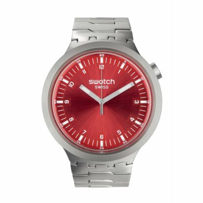 Unisex Ρολόγια Swatch SB07S104G Μαύρο Ασημί