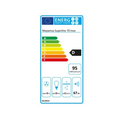 Συμβατικός Απορροφητήρας Mepamsa 315.0486.090 70 cm 415 m3/h Χάλυβας