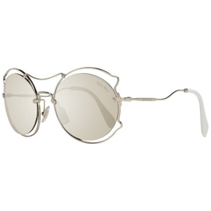 Miu Miu - Gold Women Sunglasses