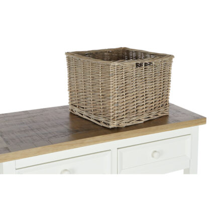 Console DKD Home Decor Μπεζ λυγαριά Ξυλο παουλόβνια 88 x 38 x 80 cm