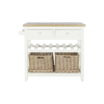 Console DKD Home Decor Μπεζ λυγαριά Ξυλο παουλόβνια 88 x 38 x 80 cm